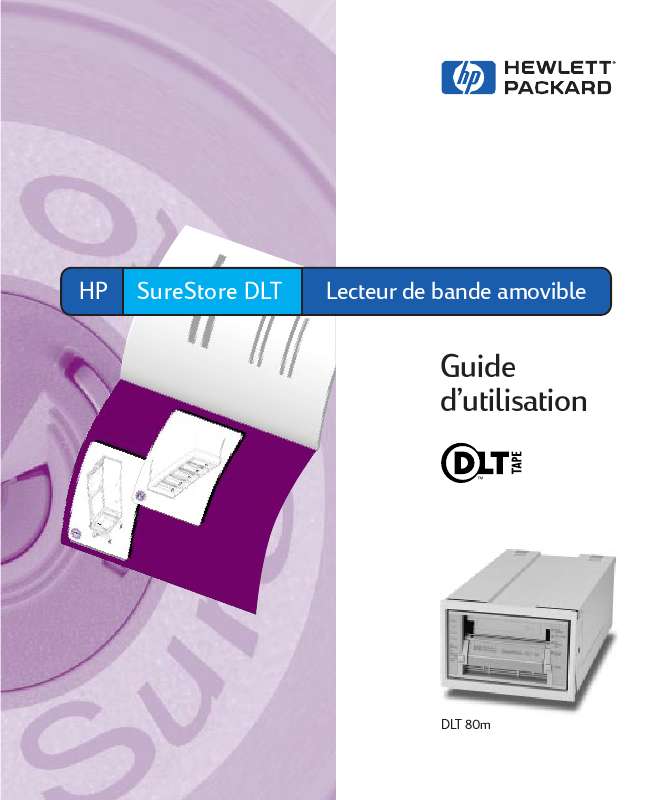 Notice HP SURESTORE DLT 80 TAPE DRIVE autres Trouver une solution à